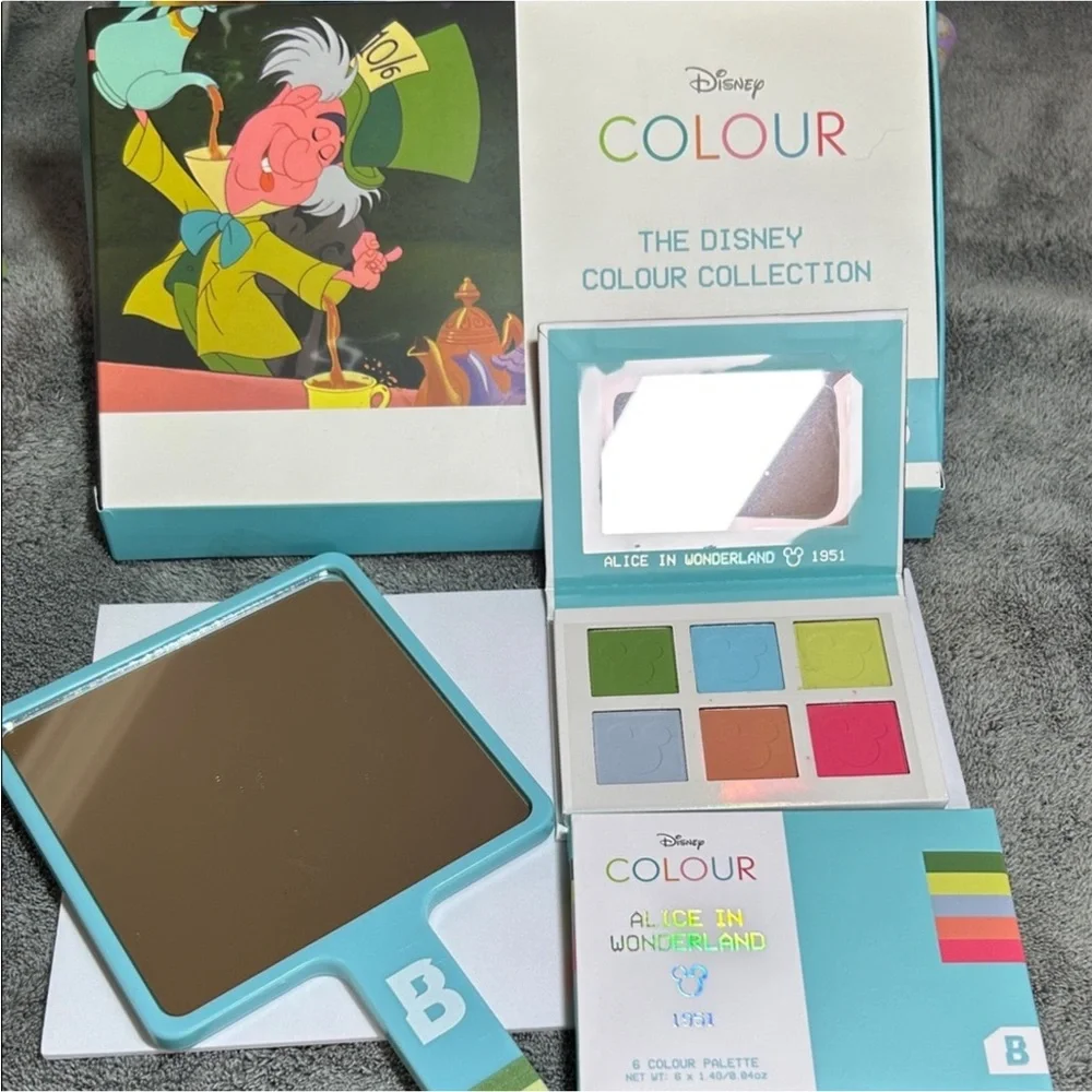 Disney Colour Collection Alice in Wonderland eyeshadow palette and Hand Mirror